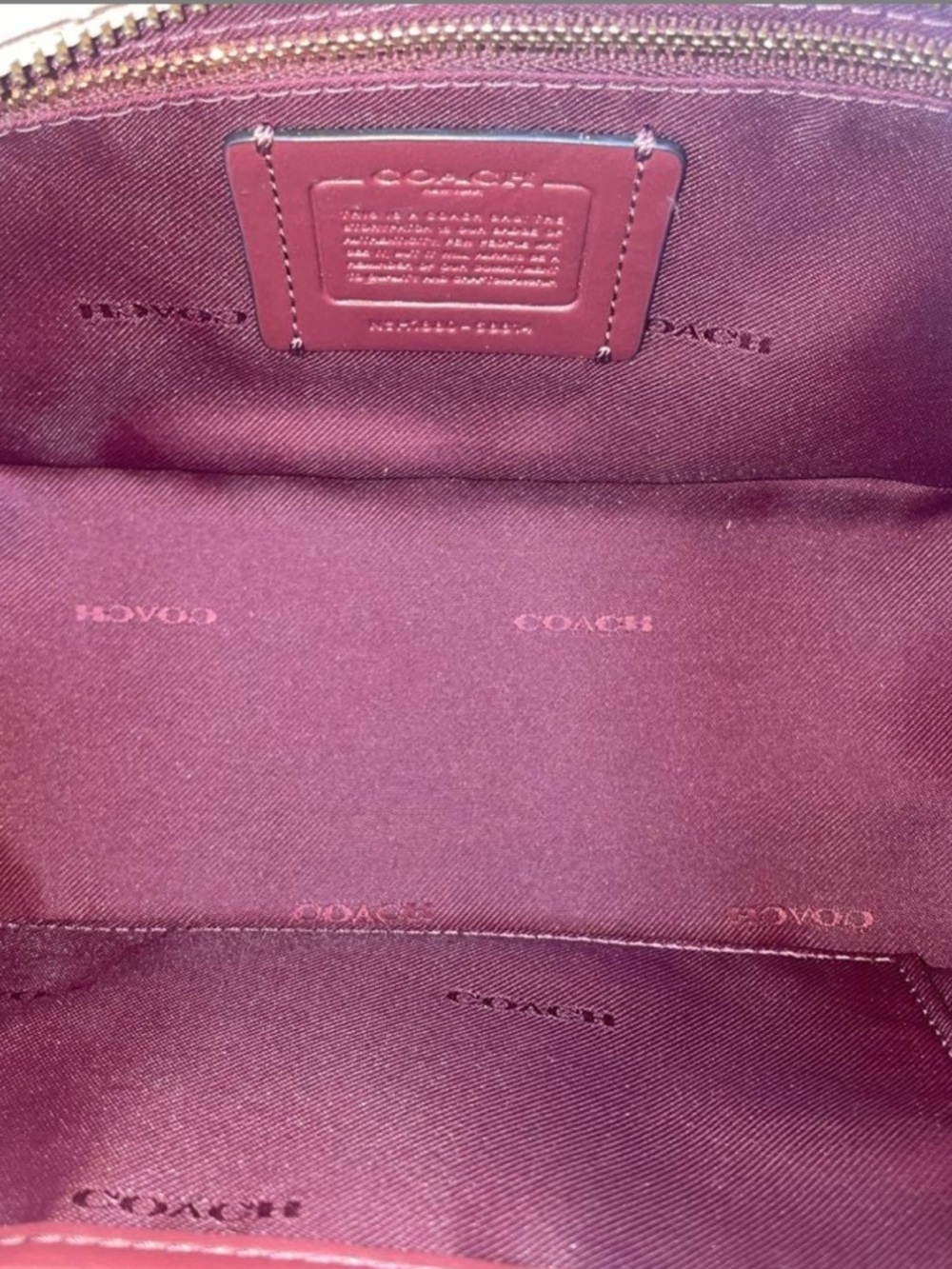 Coach Dreamer 27 With Colorblock Deco Quilting And Rivets EUC - Picture 15 of 16